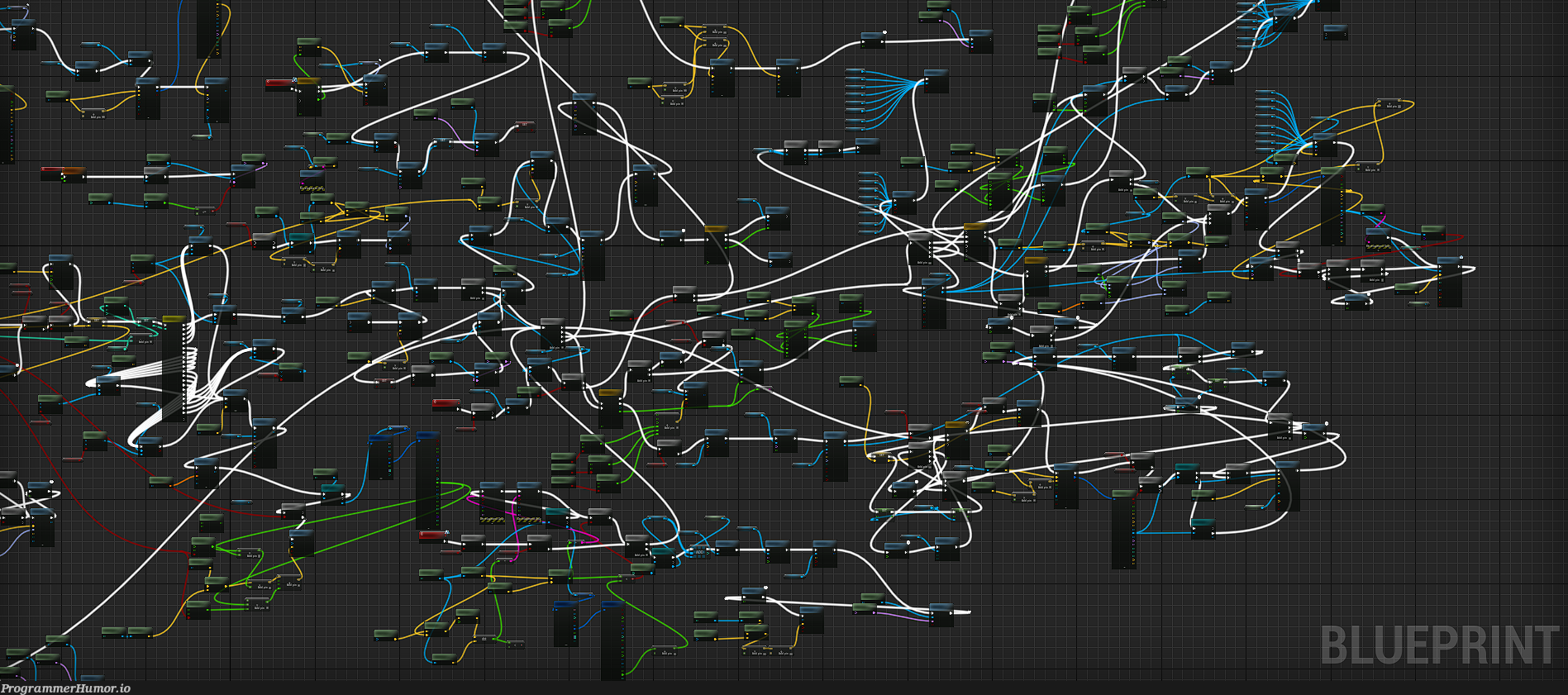 Try visual programming they said.. it will be fun they said | programming-memes, program-memes, try-memes, IT-memes | ProgrammerHumor.io