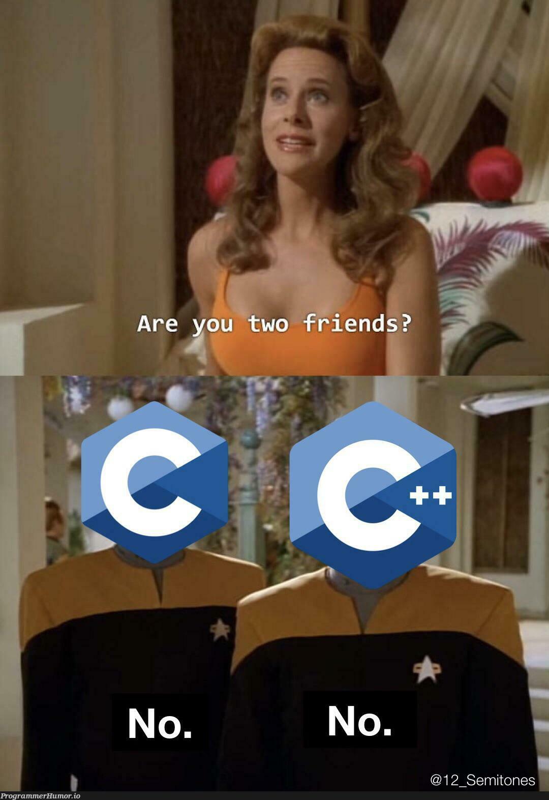 I thought all Cs were one big family! | cs-memes | ProgrammerHumor.io