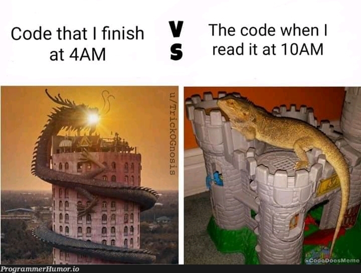 Just don't read it ever again | code-memes, IT-memes | ProgrammerHumor.io