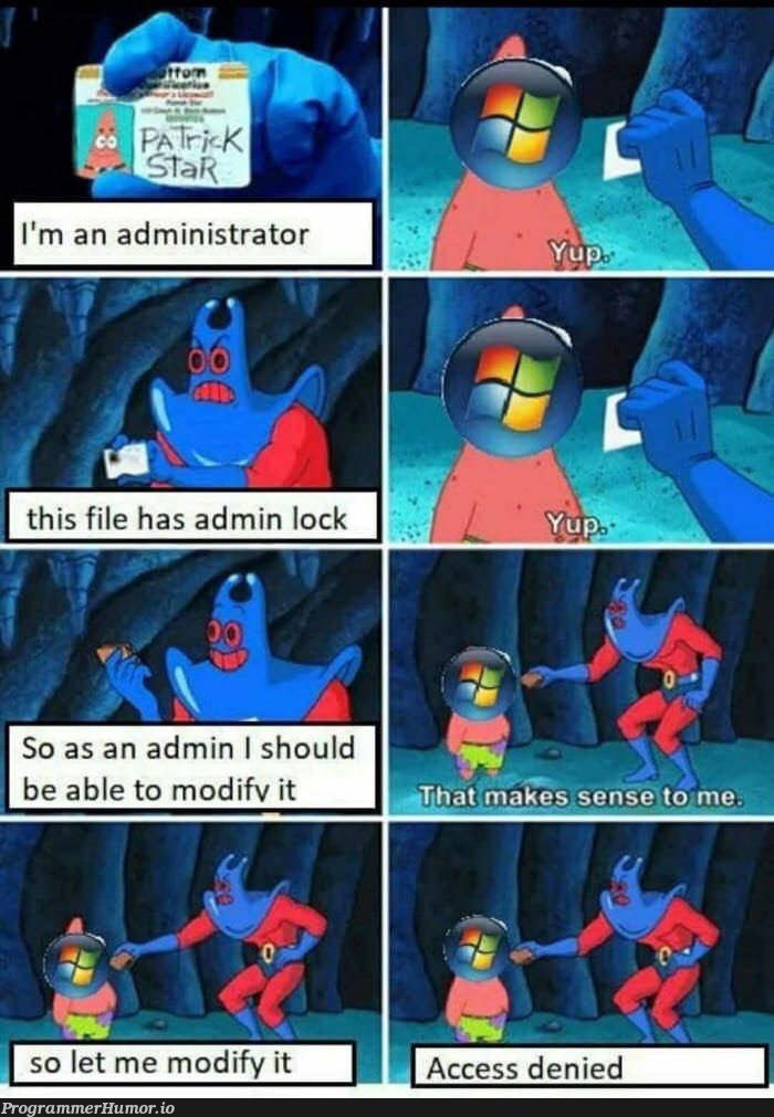 Access Denied | loc-memes, lock-memes, IT-memes | ProgrammerHumor.io