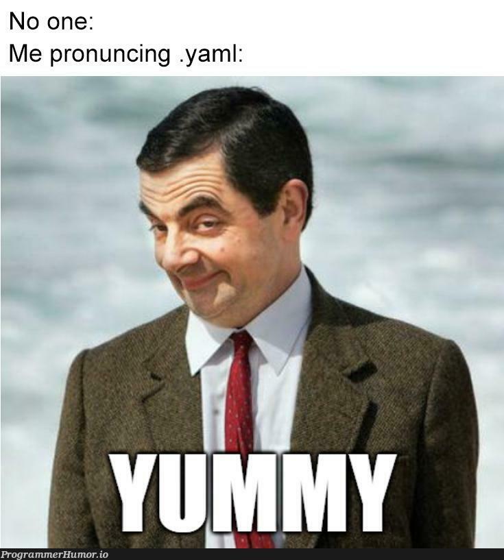 How do y'all pronounce yaml? | ML-memes | ProgrammerHumor.io