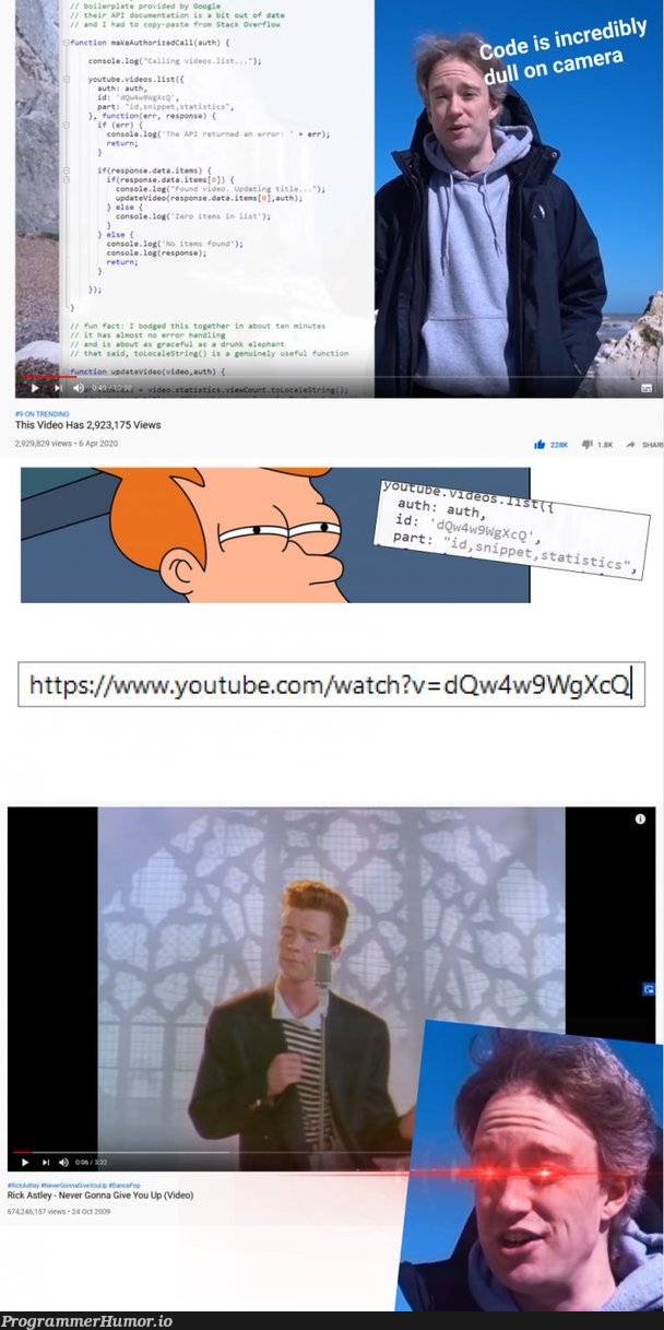 Tom Scott you cheeky boi | http-memes, ide-memes, youtube-memes | ProgrammerHumor.io