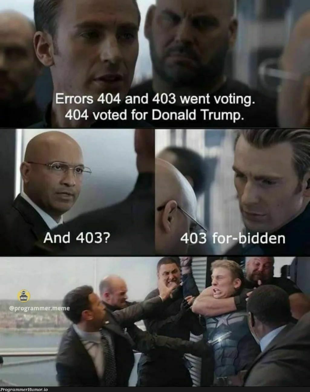 403 | errors-memes, error-memes | ProgrammerHumor.io