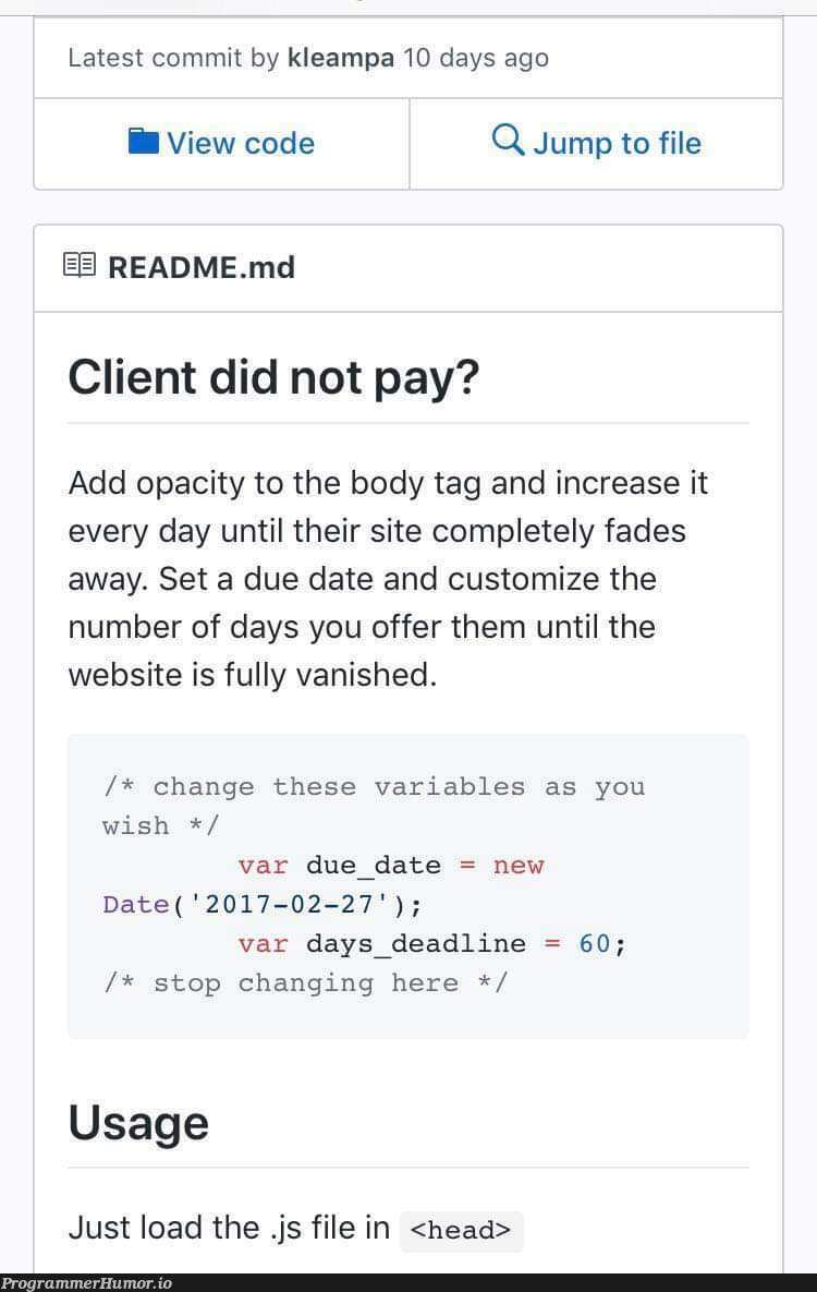 What a fun solution to this problem | code-memes, web-memes, website-memes, variables-memes, test-memes, date-memes, cli-memes, IT-memes | ProgrammerHumor.io