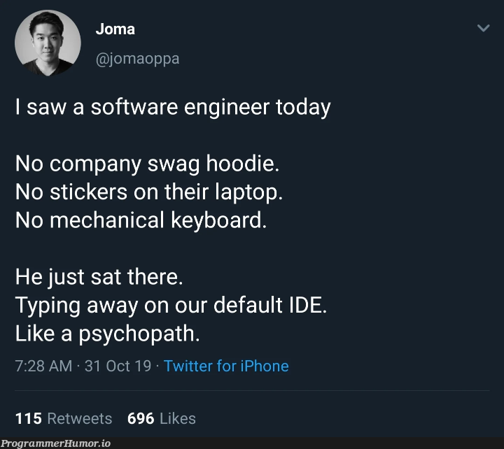 waitThisIsMe | software-memes, engineer-memes, software engineer-memes, iphone-memes, ide-memes, laptop-memes, twitter-memes, retweet-memes | ProgrammerHumor.io