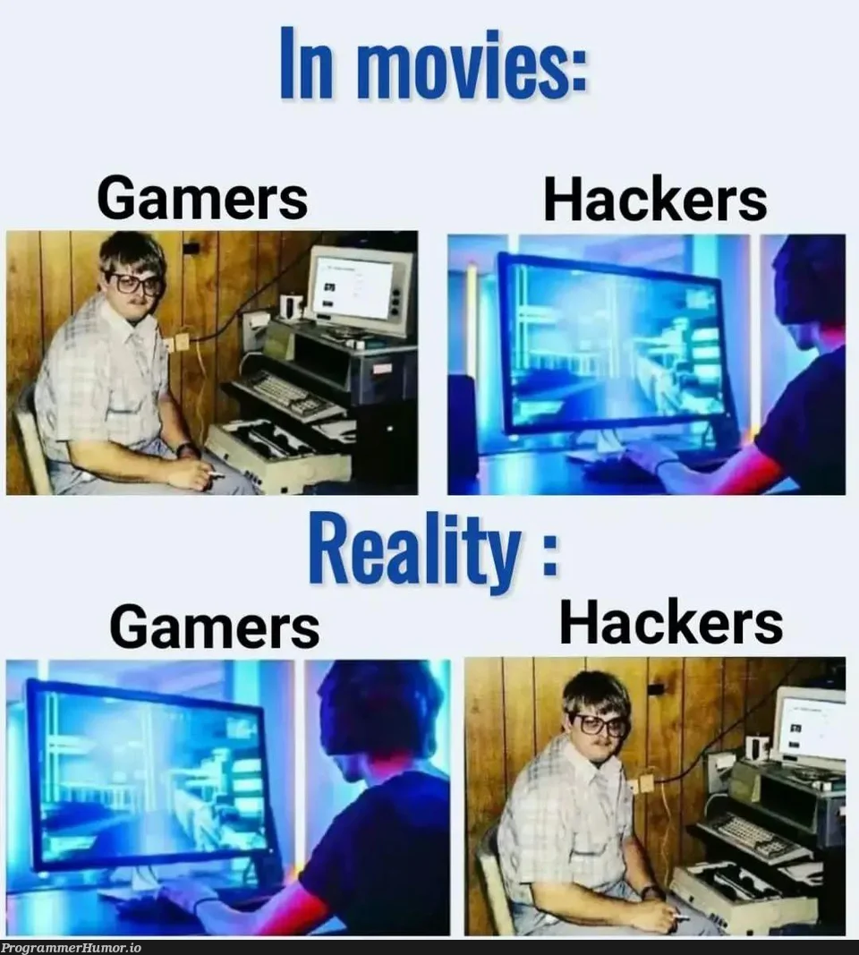 Hollywood vs Reality | hacker-memes | ProgrammerHumor.io