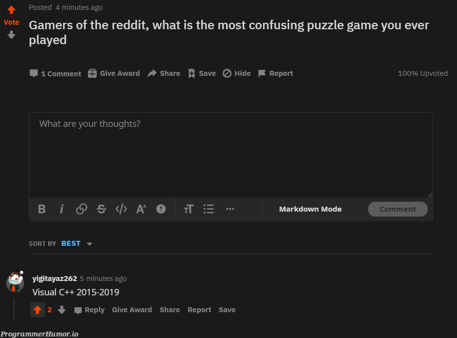 Most confusing game | reddit-memes, ide-memes | ProgrammerHumor.io