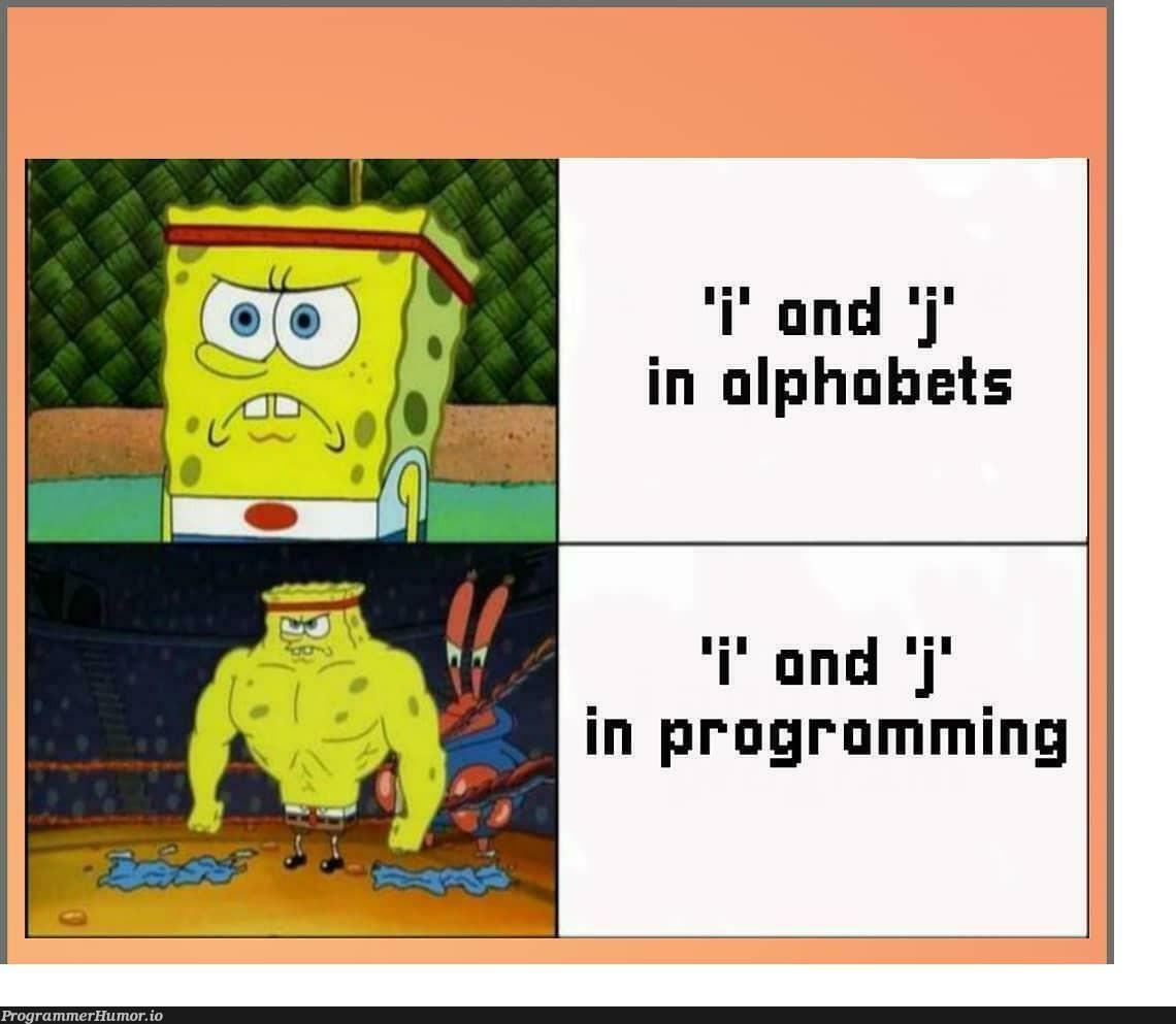 The i, j | programming-memes, program-memes | ProgrammerHumor.io