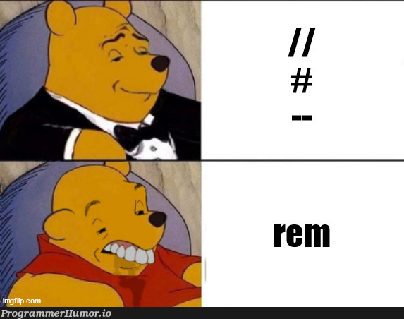 I can't stop reading it like it's the first word of a comment | IT-memes, comment-memes | ProgrammerHumor.io