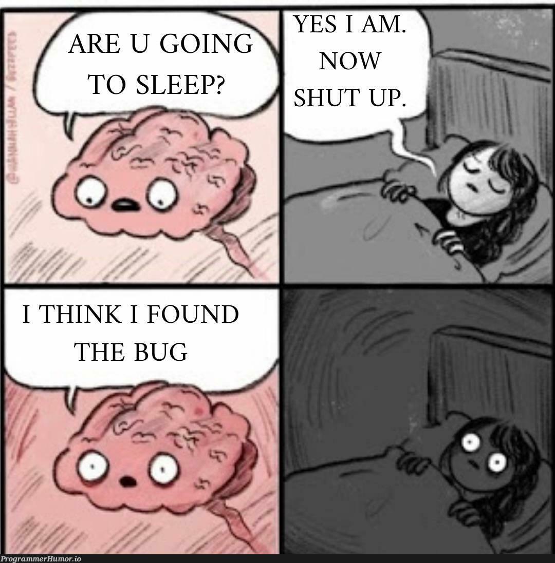 The thought that comes sudden | bug-memes | ProgrammerHumor.io