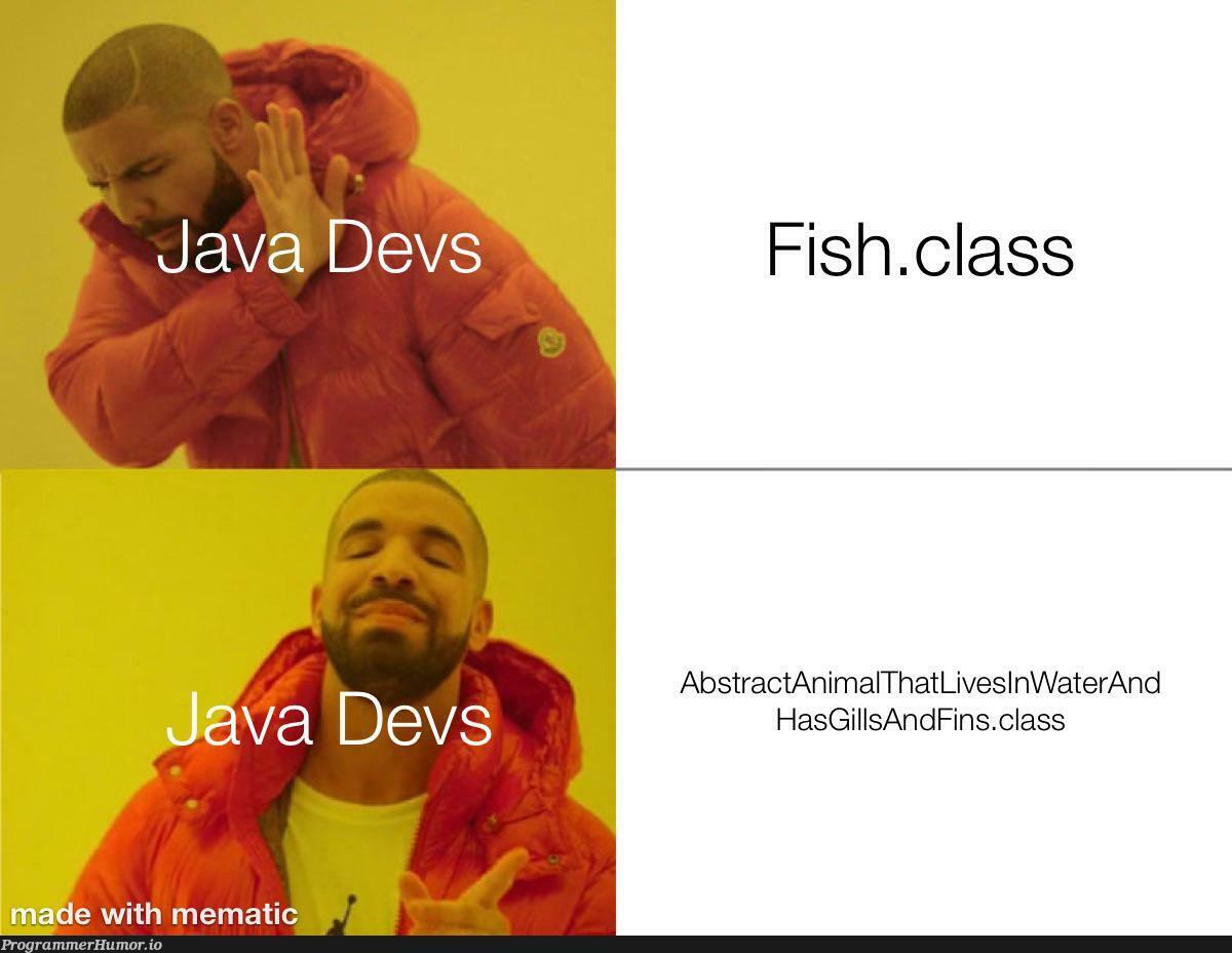 shortest ever java class name | java-memes, test-memes, devs-memes, class-memes | ProgrammerHumor.io