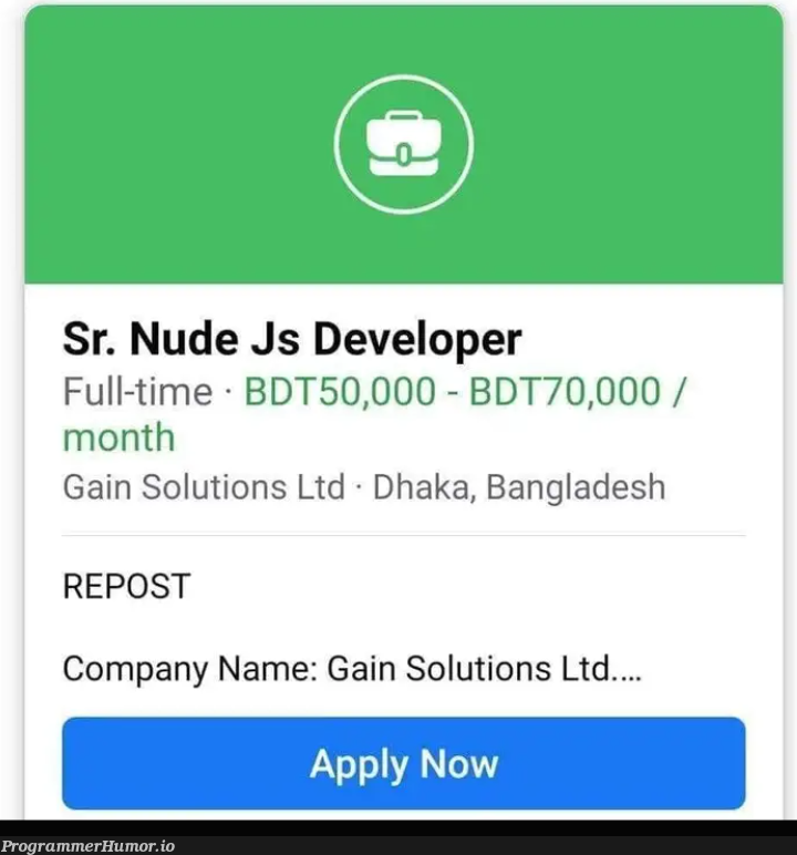 finallyAGoodJobOffer | developer-memes, js-memes | ProgrammerHumor.io