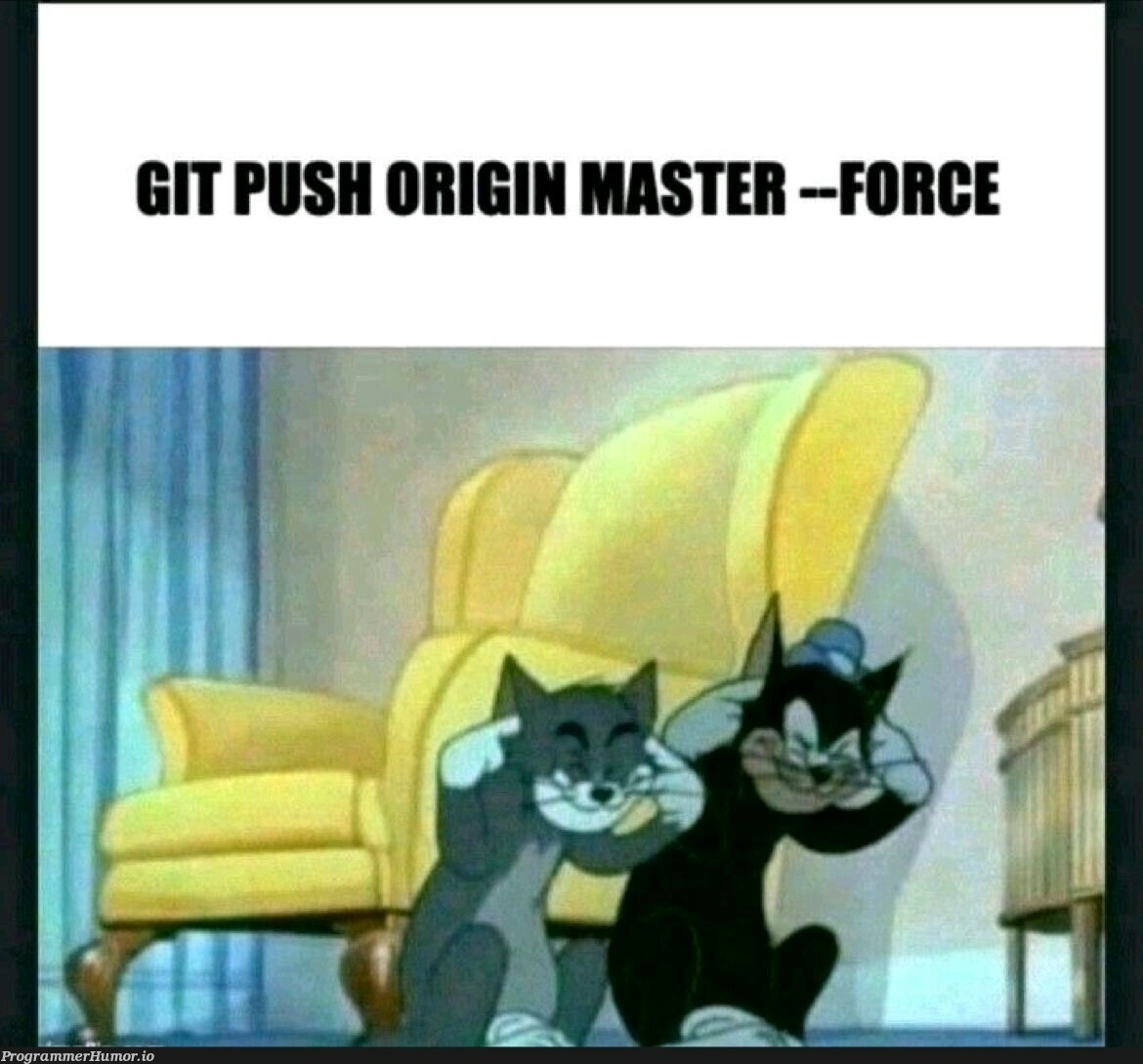 Git push force 💥 | git-memes | ProgrammerHumor.io