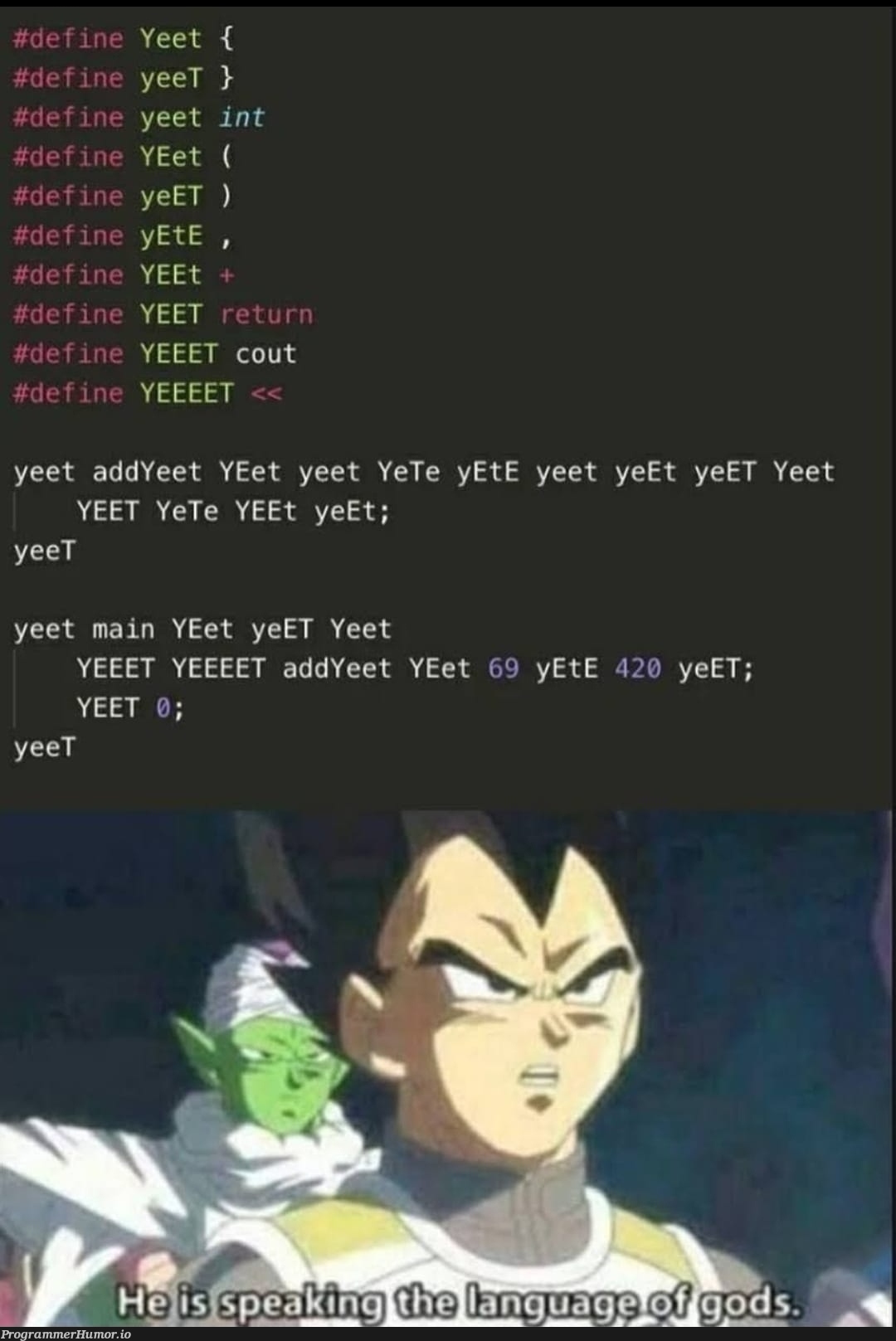 YeEt | ProgrammerHumor.io