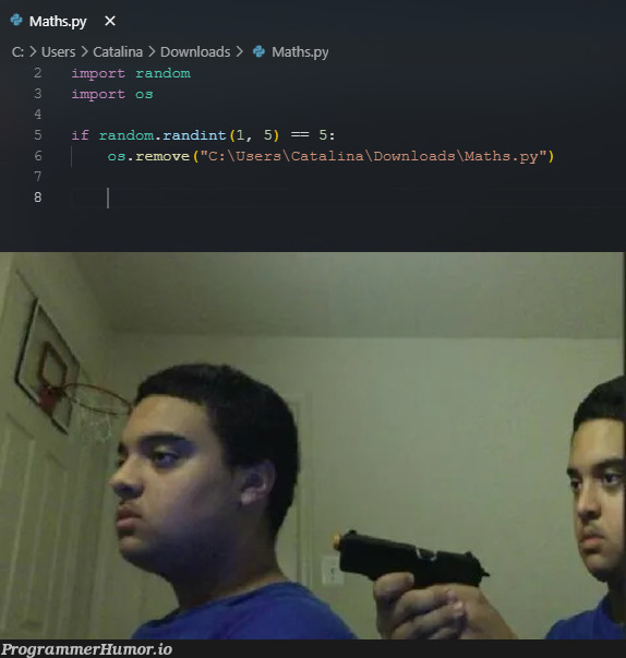 os.remove | random-memes | ProgrammerHumor.io
