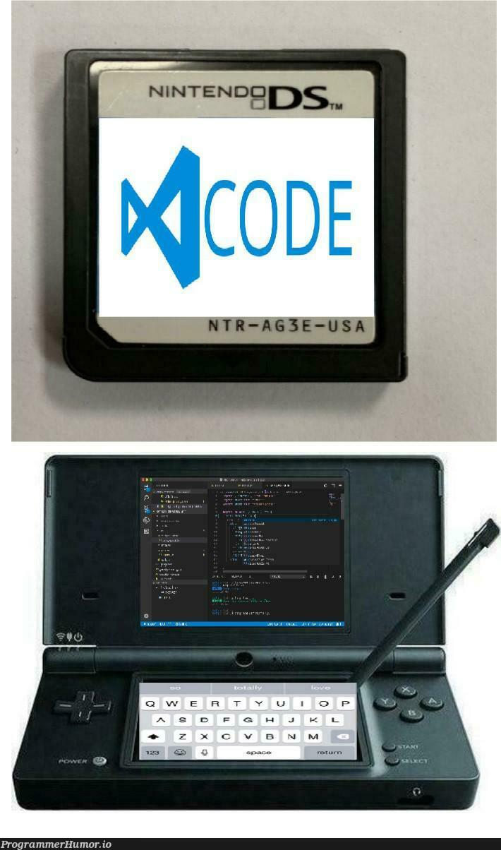 Nintendo DSCode | code-memes | ProgrammerHumor.io