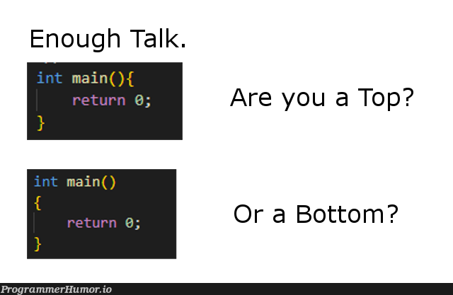 I'm a Top Personally | bot-memes | ProgrammerHumor.io