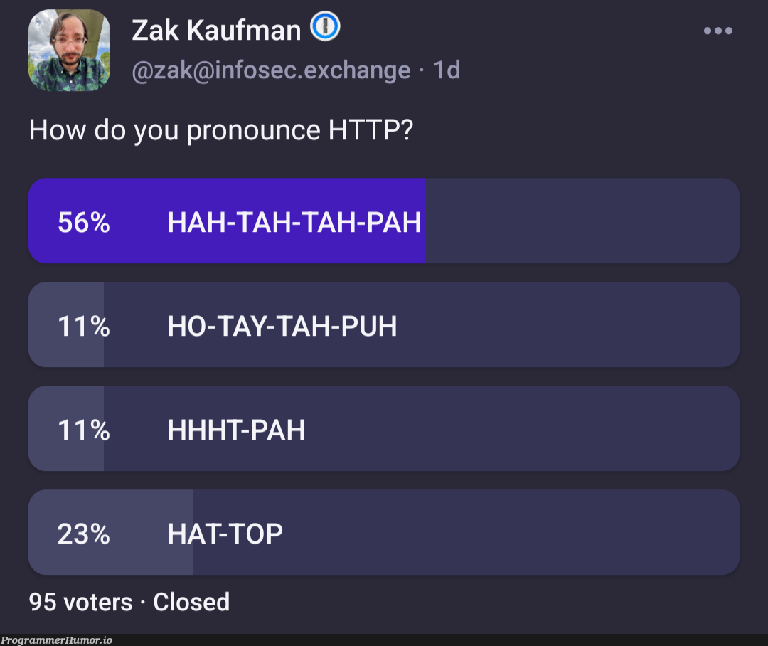 CHUTZPAH | http-memes | ProgrammerHumor.io