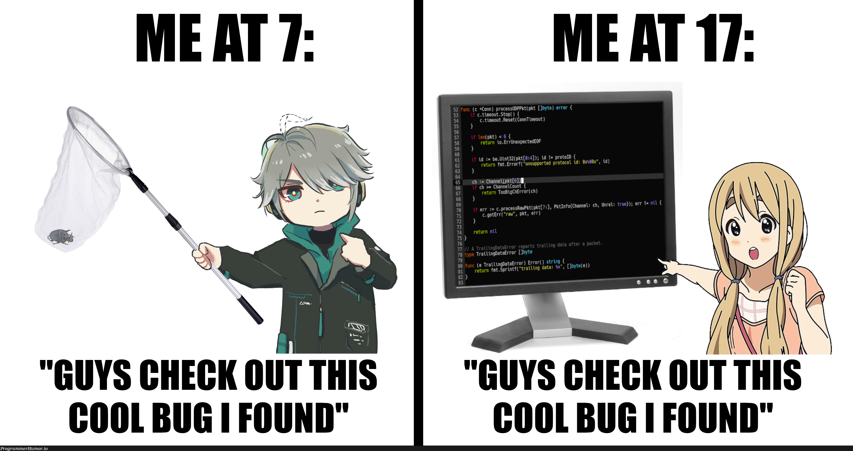 Bonus points if you can spot the bug as well | bug-memes | ProgrammerHumor.io