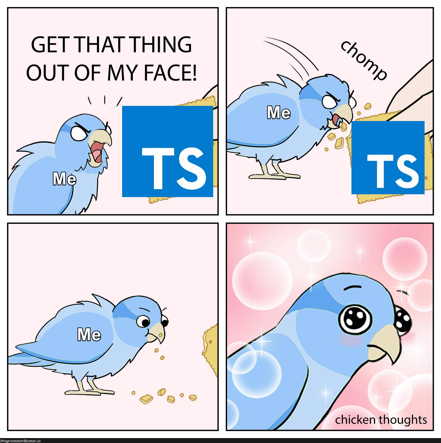 TypeScript save lives chance my mind | typescript-memes | ProgrammerHumor.io