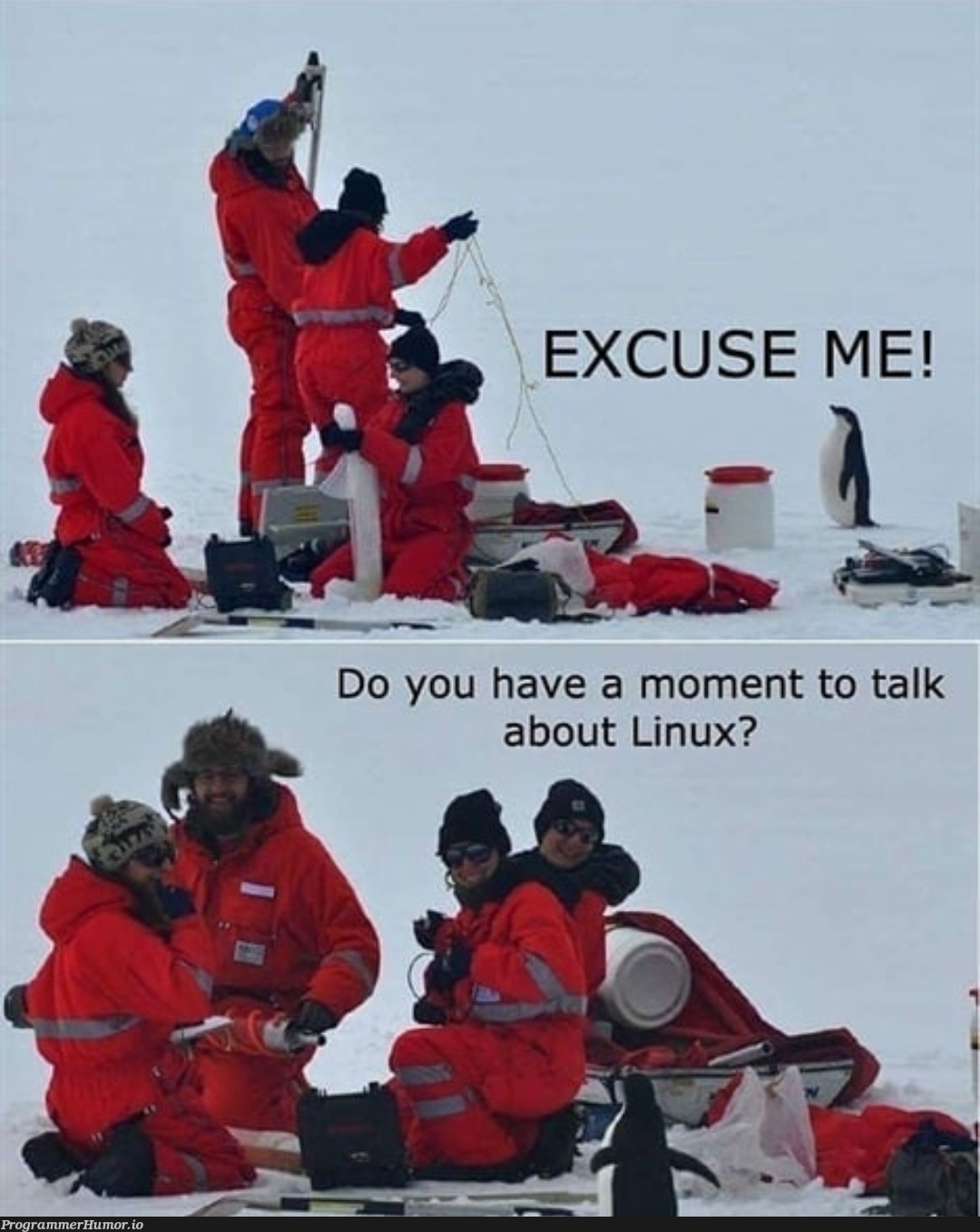 One moment of your time? | linux-memes, ux-memes | ProgrammerHumor.io