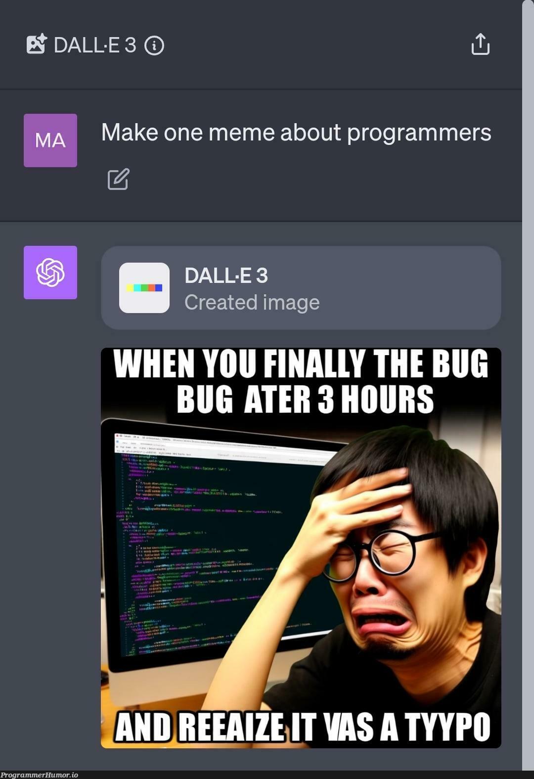 dalle3IsGettingGoodAtTextKinda | programmer-memes, program-memes, image-memes | ProgrammerHumor.io