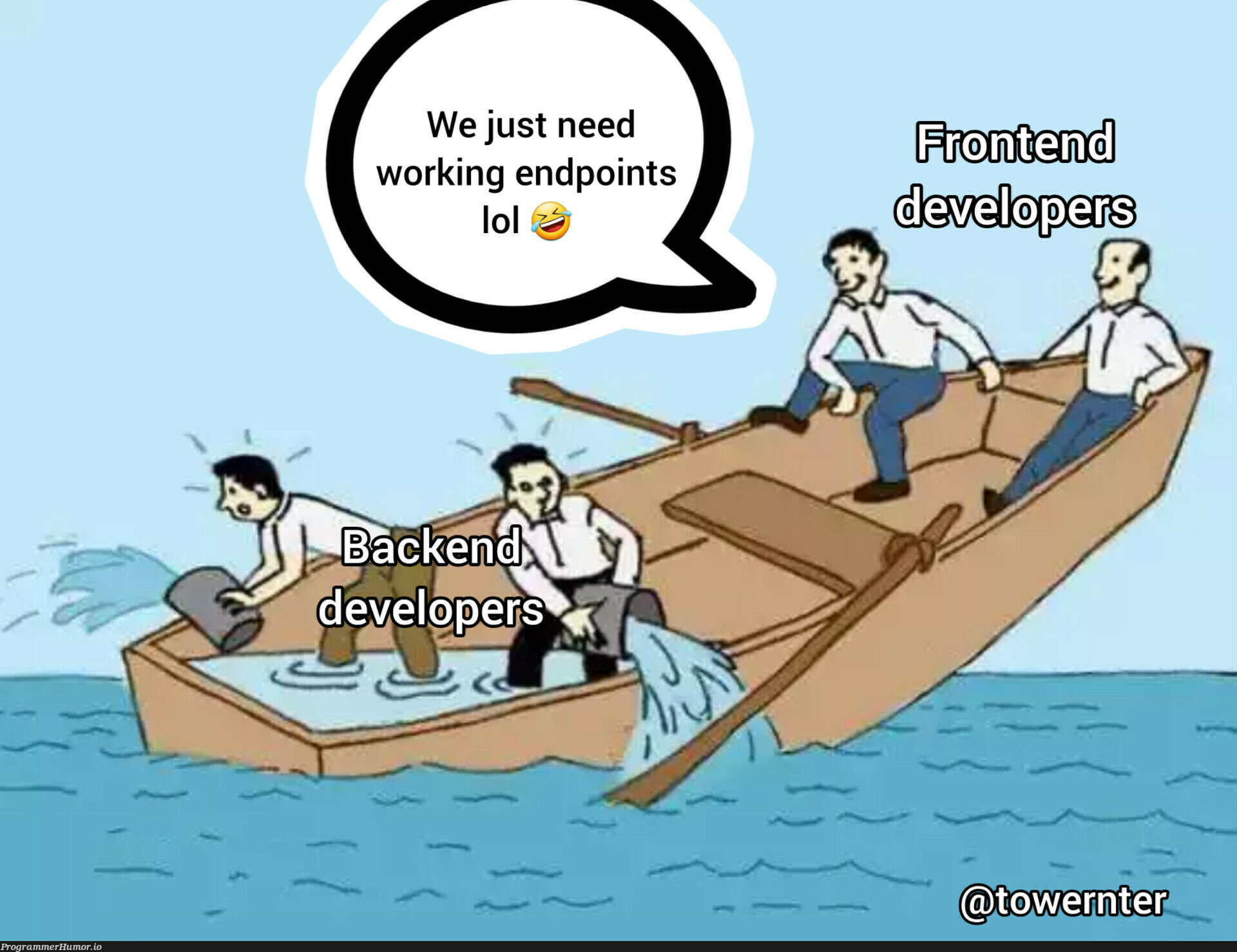 Working endpoints, not a big deal. | developer-memes | ProgrammerHumor.io