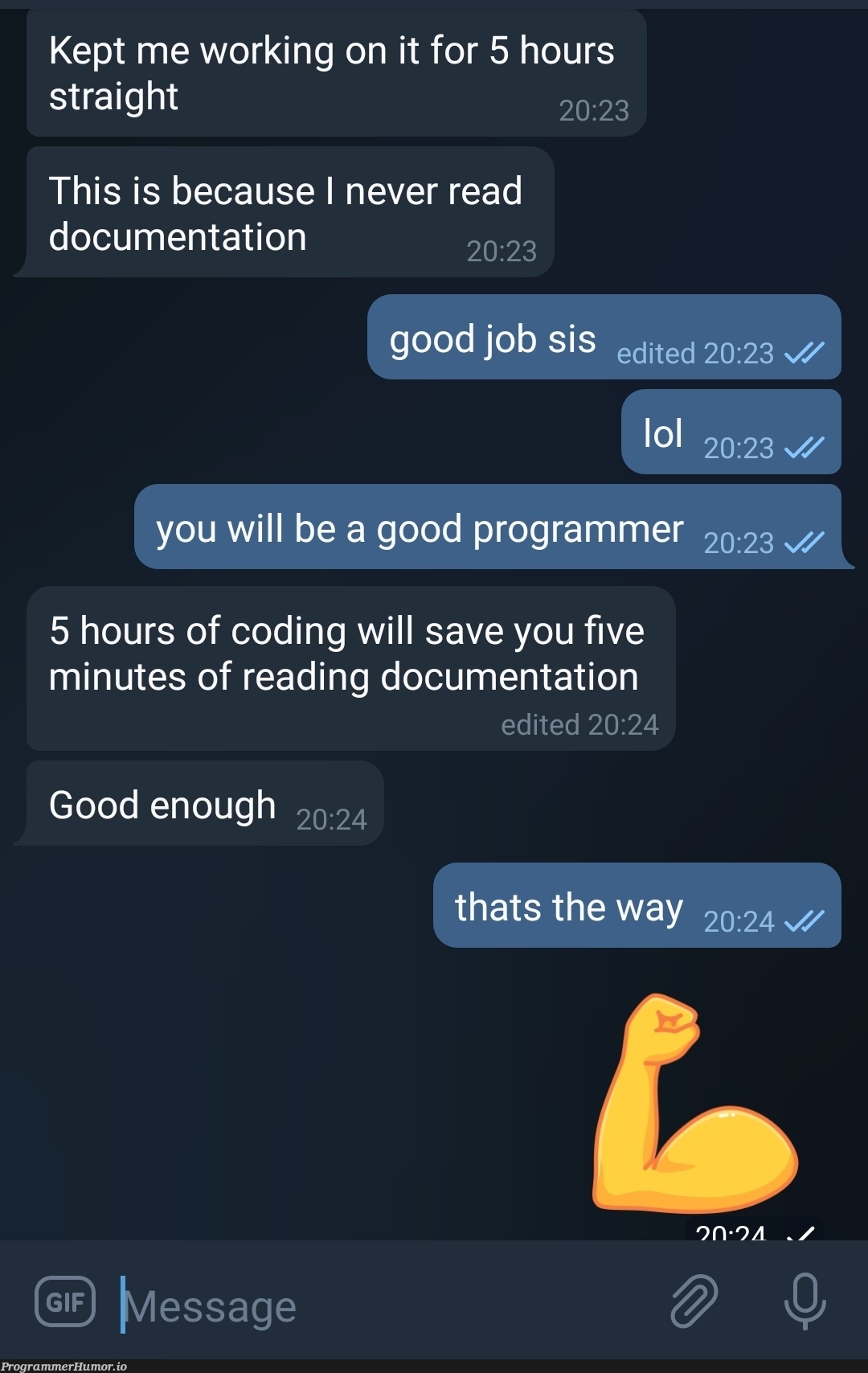 Programmer in the making | programmer-memes, coding-memes, program-memes, IT-memes, documentation-memes | ProgrammerHumor.io