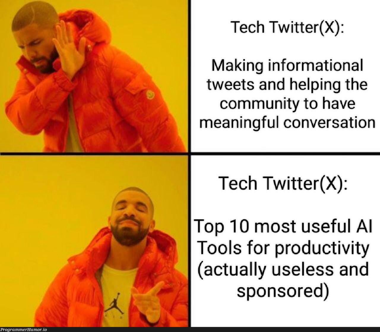 thisIsWhyPeopleAreNotUsingX | tech-memes, twitter-memes, product-memes | ProgrammerHumor.io