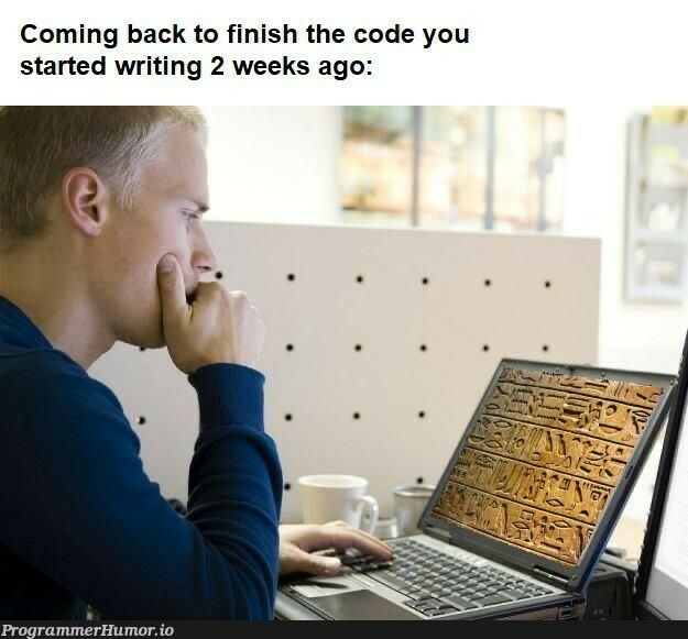 Reading like an egyptian | code-memes | ProgrammerHumor.io