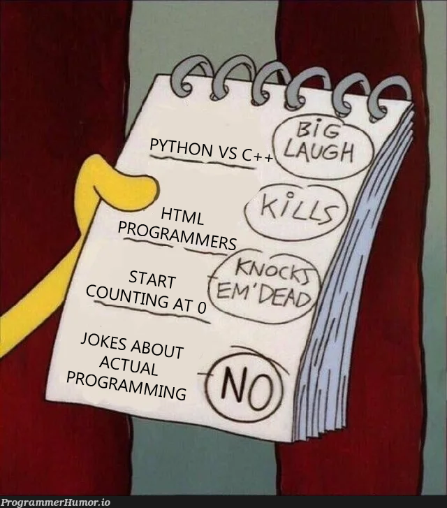 My cheat sheet for this sub | ProgrammerHumor.io