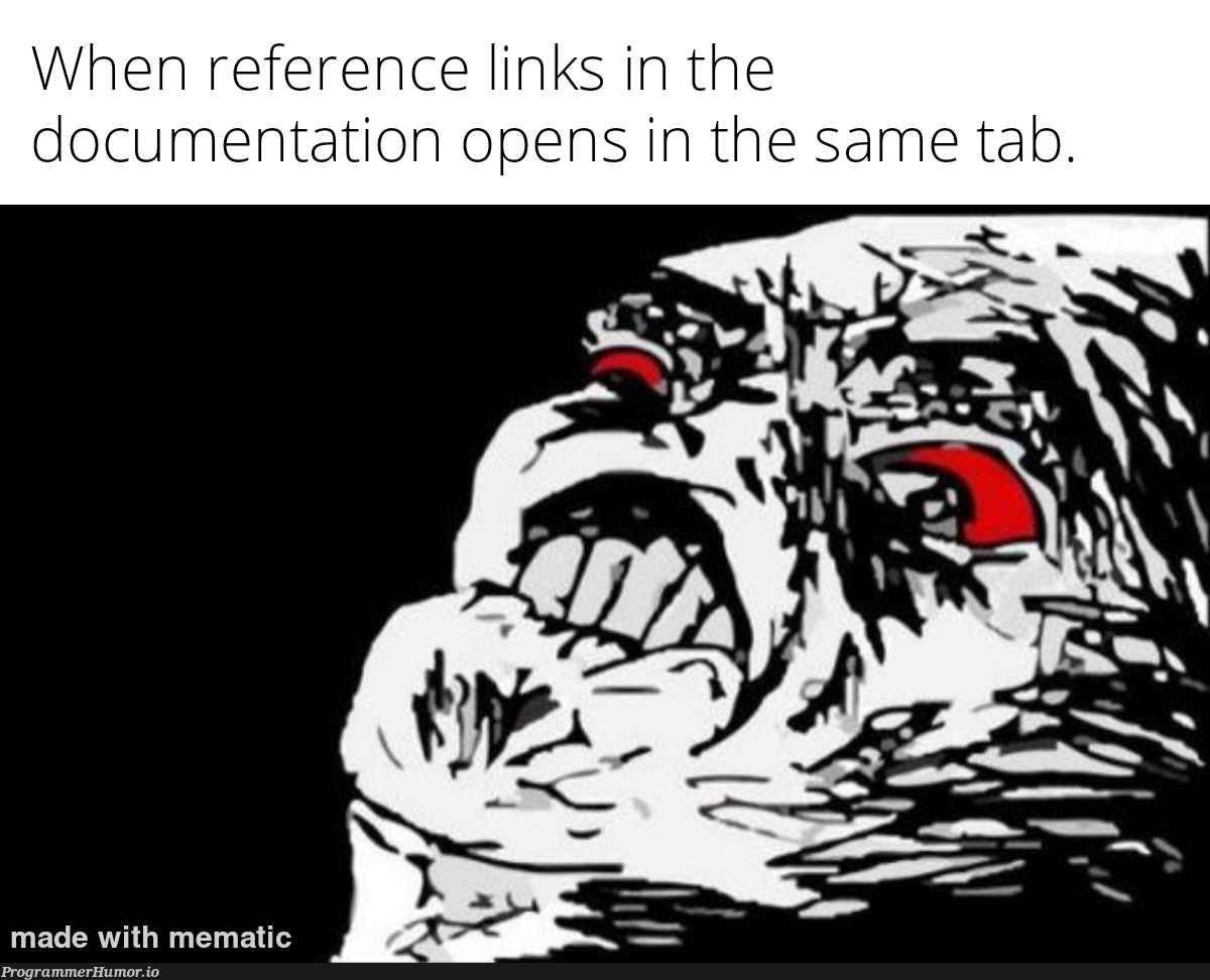 I had enough! | documentation-memes | ProgrammerHumor.io