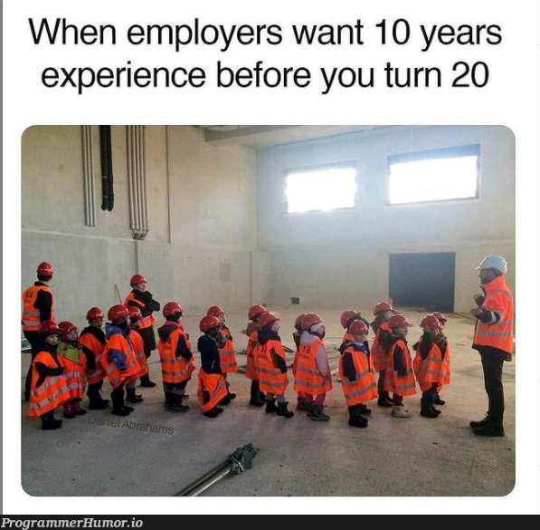 10 year experience | ProgrammerHumor.io