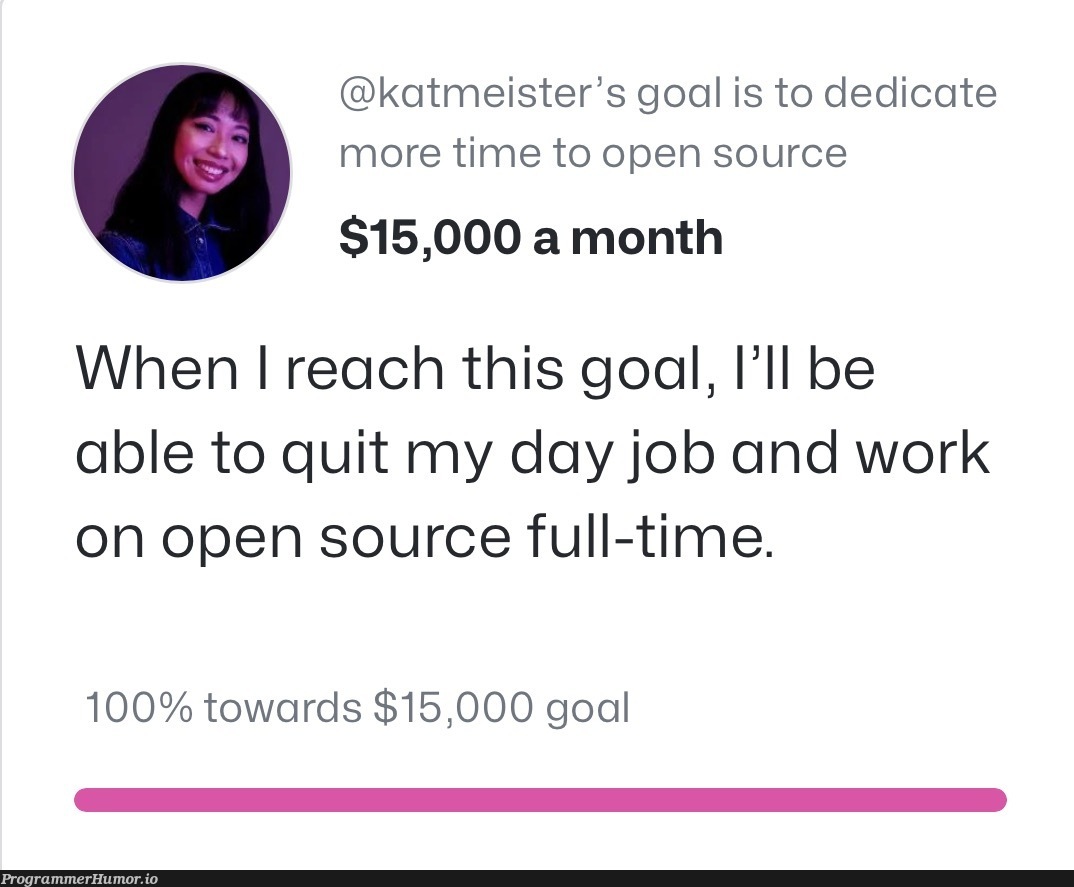 Just $15000 per month | rds-memes, open source-memes | ProgrammerHumor.io