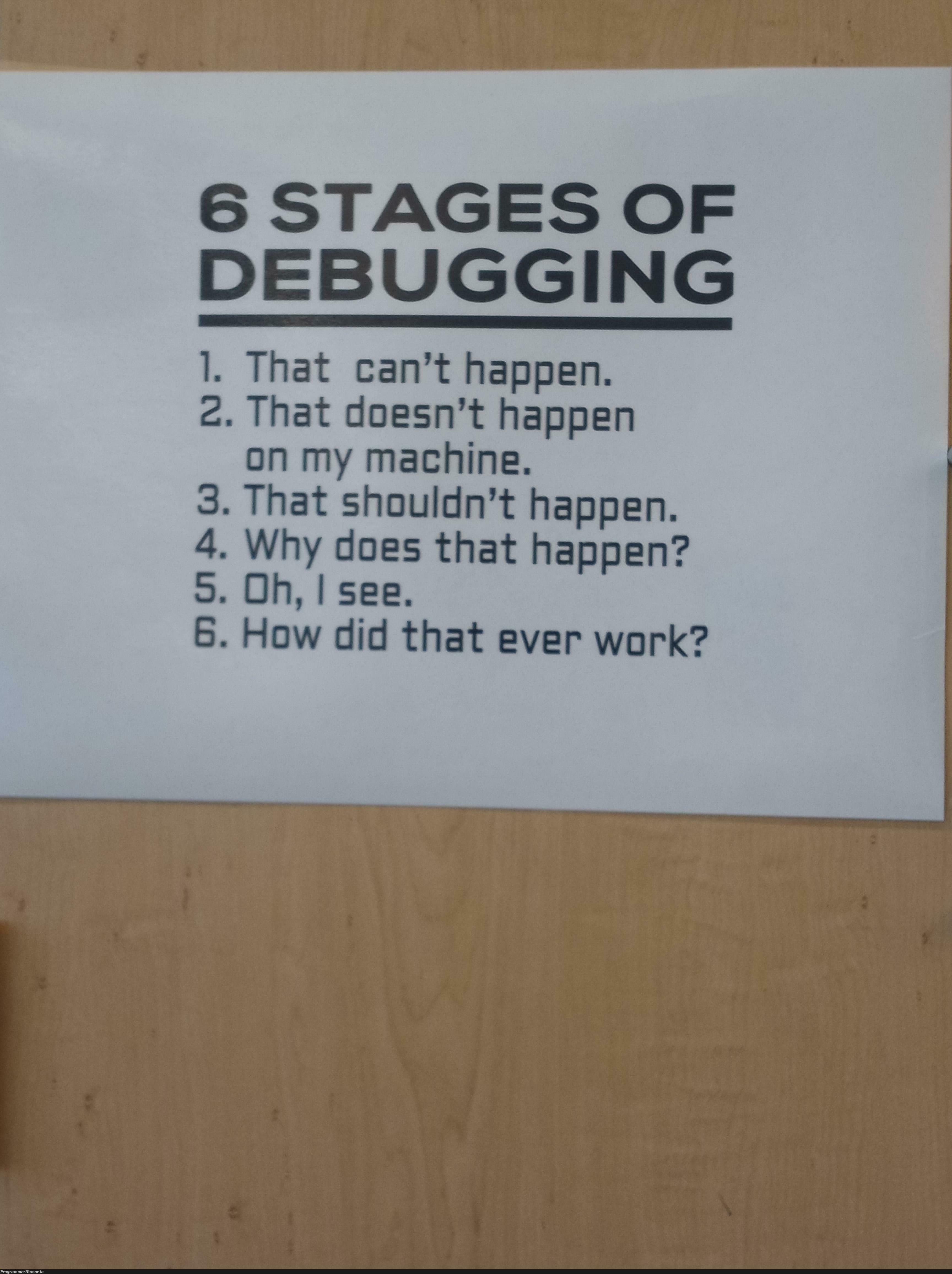 found at my cs class | debugging-memes, bug-memes, machine-memes, class-memes, debug-memes, mac-memes, cs-memes | ProgrammerHumor.io