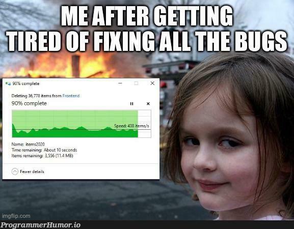 That’s it I’m done | bugs-memes, bug-memes, IT-memes | ProgrammerHumor.io