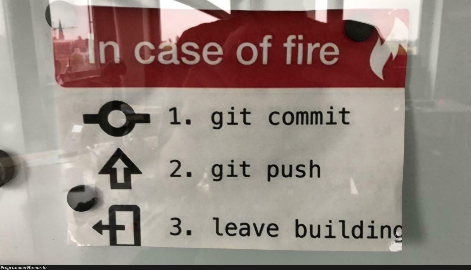 What to do in an emergency | git-memes | ProgrammerHumor.io