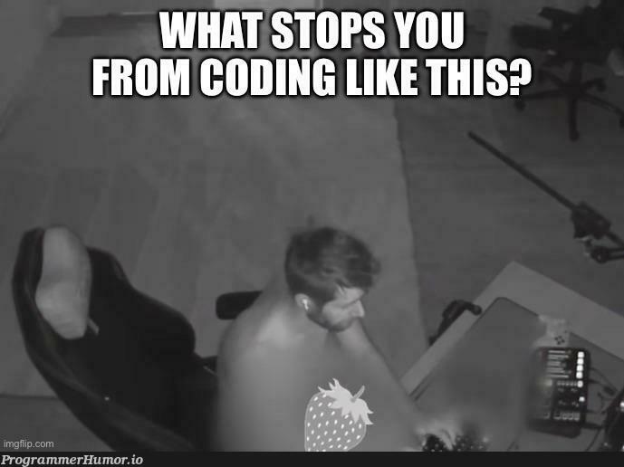 What stops you from coding like Linus? | coding-memes | ProgrammerHumor.io