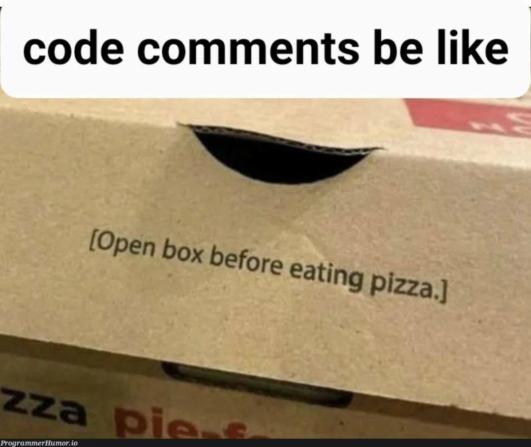 Me, adding comments to my code | code-memes, comment-memes | ProgrammerHumor.io