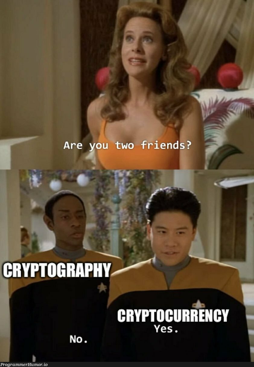 The word "crypto" has never been the same | crypto-memes | ProgrammerHumor.io