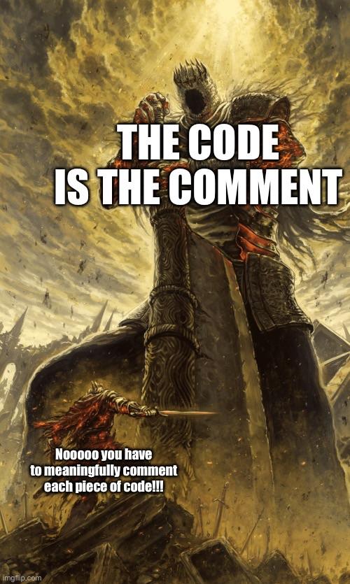 justReadTheCodeDumbass | code-memes, comment-memes | ProgrammerHumor.io