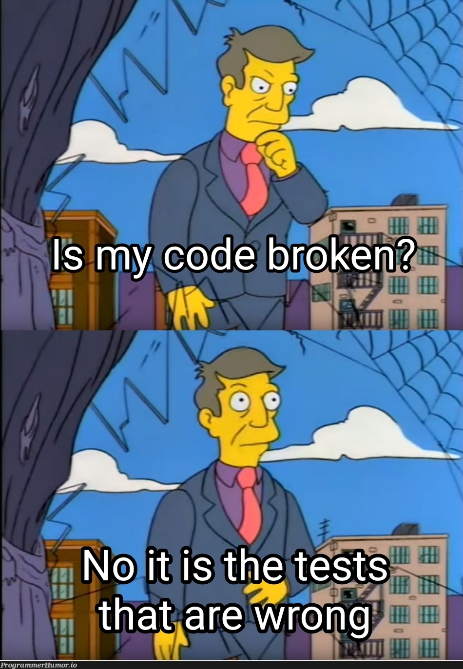 The answer ends up being both | bot-memes | ProgrammerHumor.io