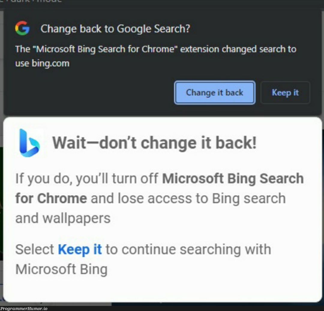 Battle of the search engines | google-memes, google search-memes, search-memes, microsoft-memes, IT-memes | ProgrammerHumor.io