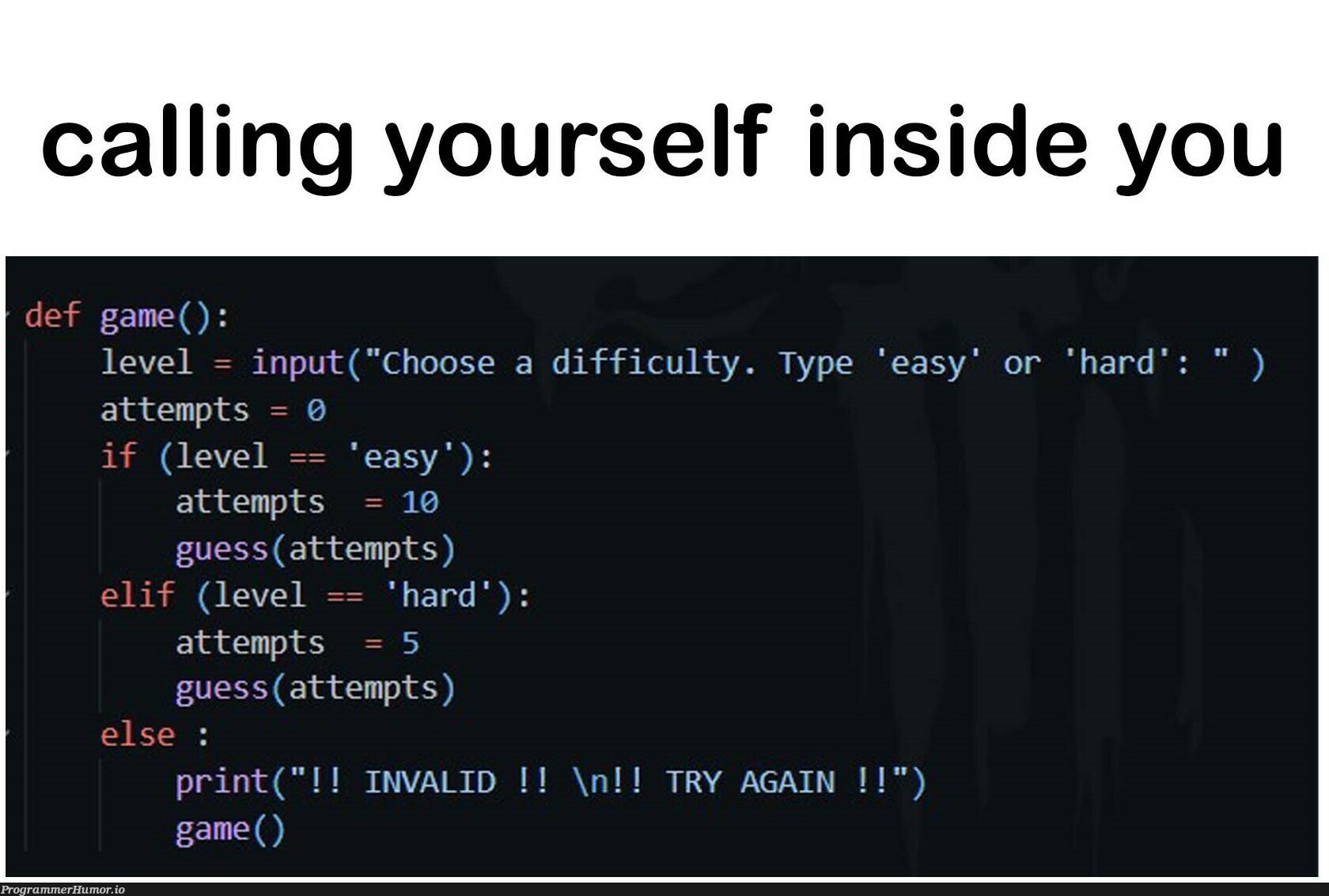 That is helpful. | try-memes, ide-memes | ProgrammerHumor.io