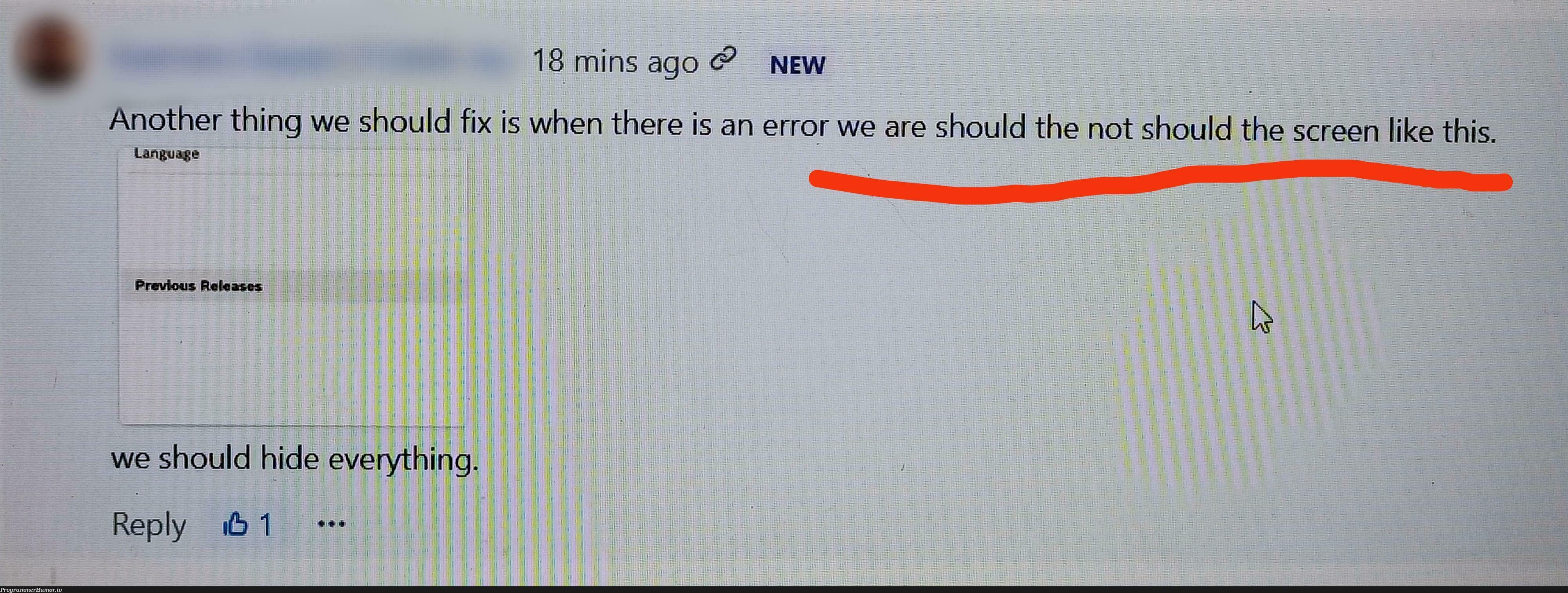 Early morning PR comments be like: | error-memes, fix-memes, ide-memes, language-memes, comment-memes | ProgrammerHumor.io