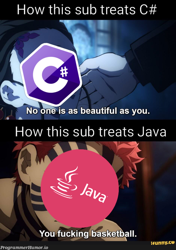 JavaScript: *gets annihilated* | javascript-memes, java-memes, c#-memes | ProgrammerHumor.io