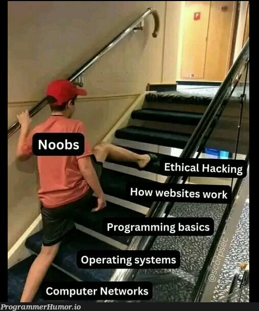 How to learn hacking | computer-memes, hacking-memes, network-memes, networks-memes | ProgrammerHumor.io