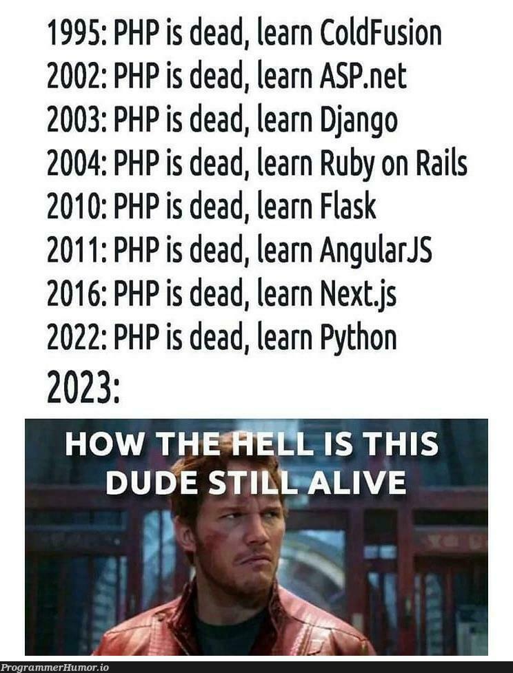 itJustRocks | php-memes, python-memes, asp.net-memes, ruby on rails-memes, .net-memes, django-memes, ruby-memes, flask-memes | ProgrammerHumor.io