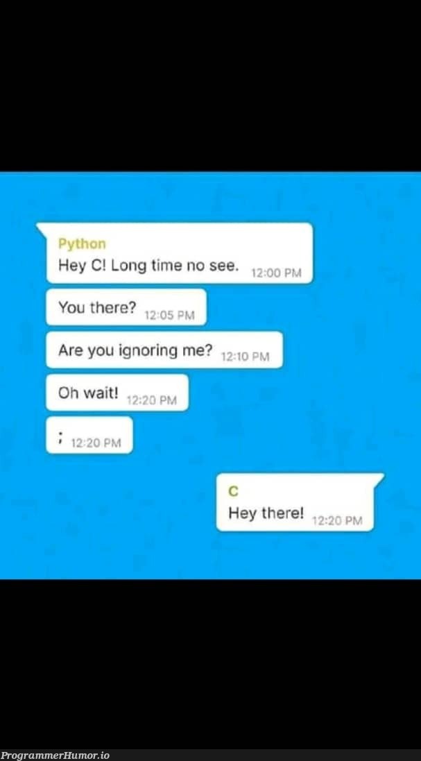 Hey C | ProgrammerHumor.io
