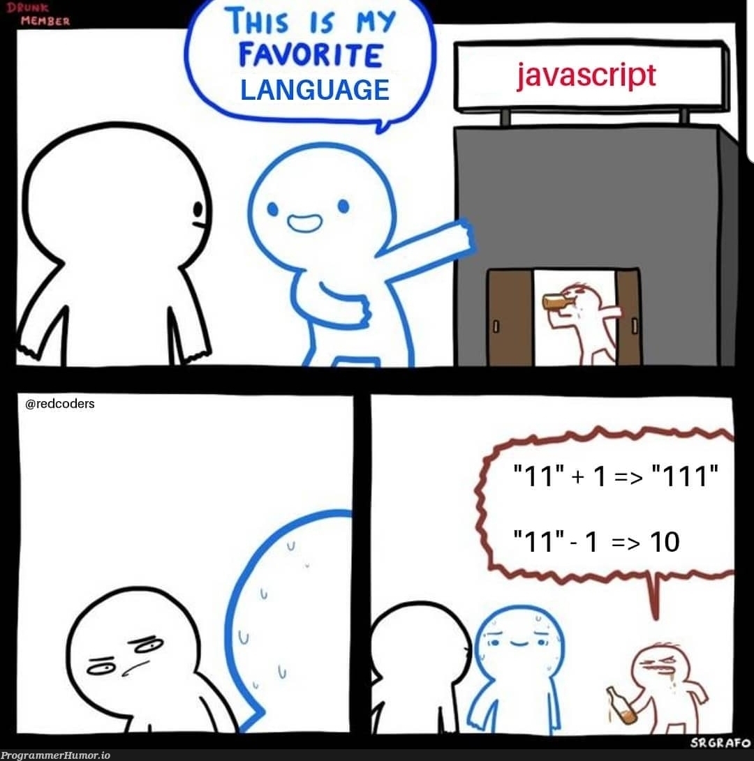 isFavoriteDrunkLanguage | language-memes | ProgrammerHumor.io